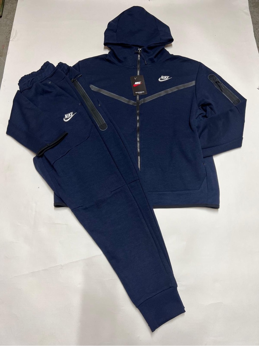 Nike Navy & Black Hooded Zip Jacket with Matching Joggers